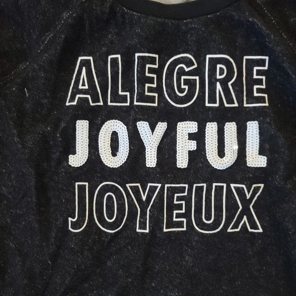 Joyful Christmas holiday sweatshirt sequin - Picture 2 of 3
